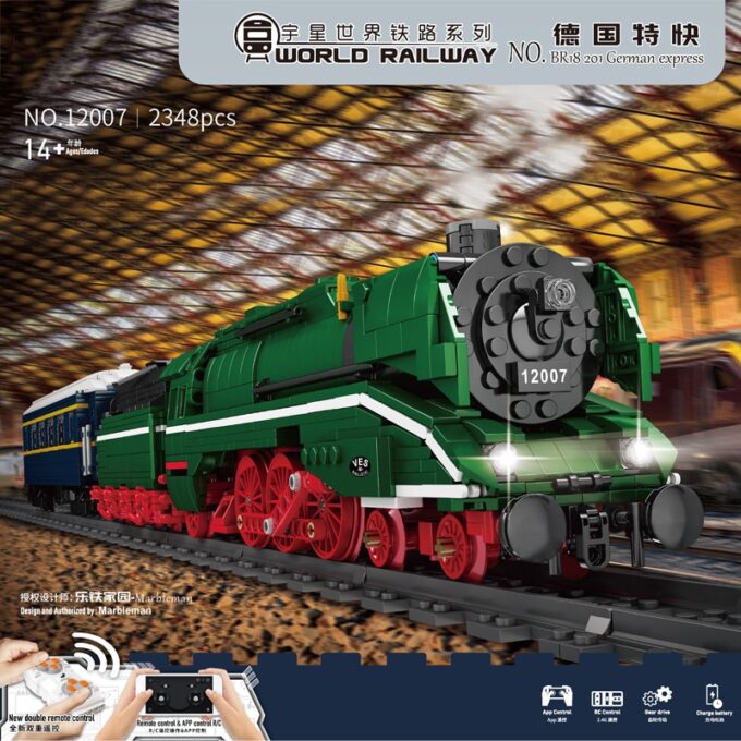 Mould King 12007 The Motorized BR18 201 German Express Train Model - Image 2