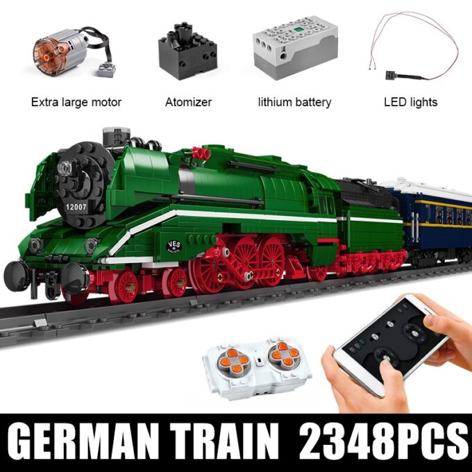 Mould King 12007 The Motorized BR18 201 German Express Train Model - Image 6
