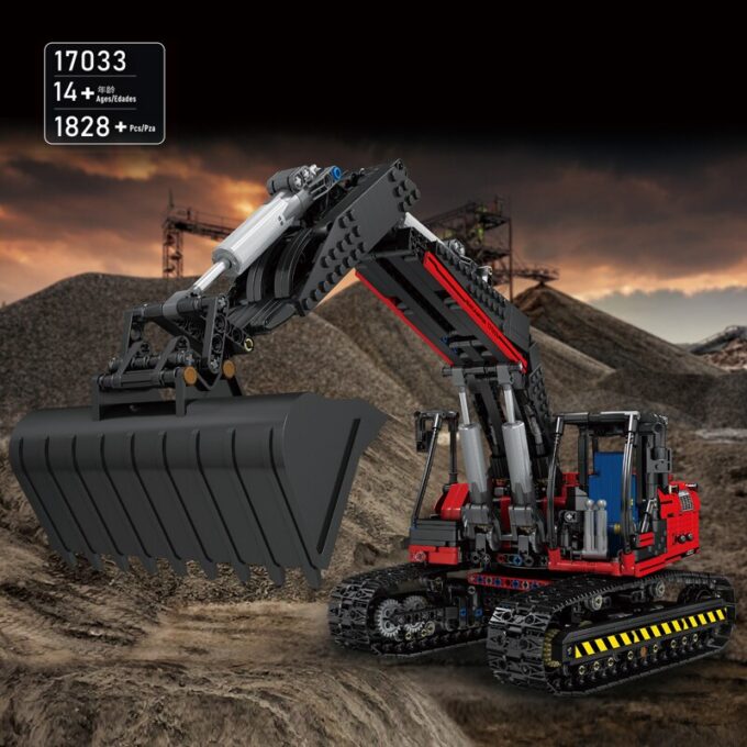 Mould King 17033 Motorized Excavator Truck Model - Image 2