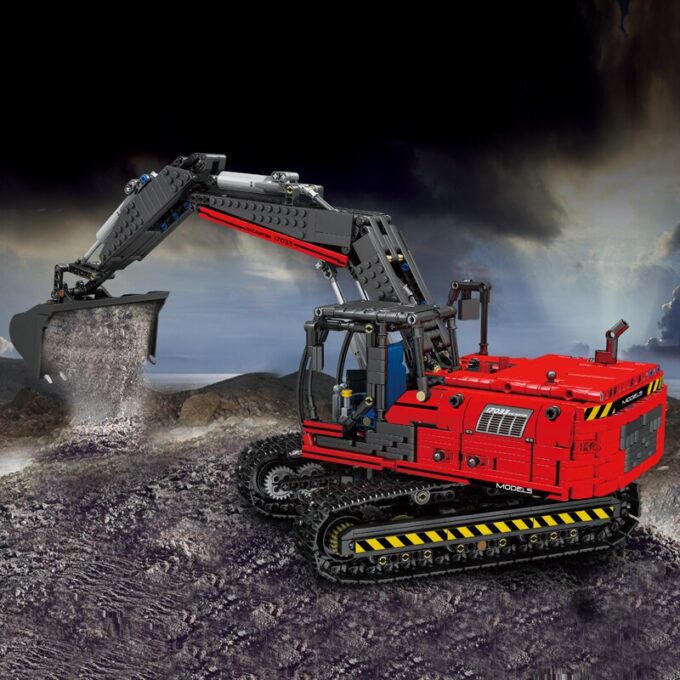 Mould King 17033 Motorized Excavator Truck Model - Image 3