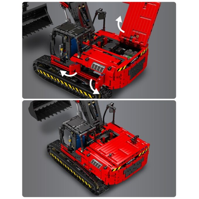 Mould King 17033 Motorized Excavator Truck Model - Image 6