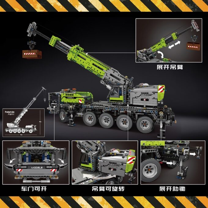 Mould King 17035 High-Tech Crane Mk II Truck Model - Image 6