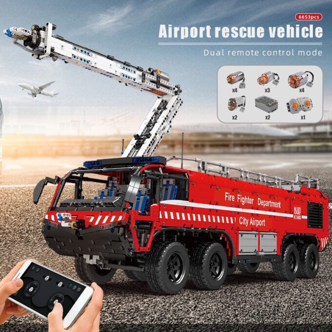 Mould King 19004 Airport Crash Tender Truck - Image 5