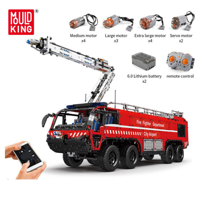 Mould King 19004 Airport Crash Tender Truck