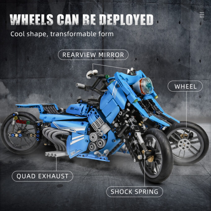 MOULD KING 23009 The Fly Motorcycle Model - Image 3