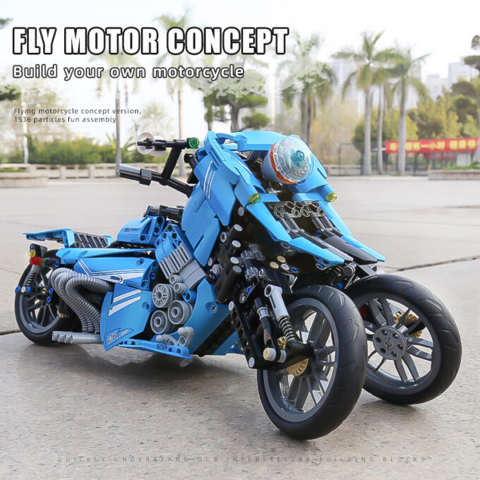 MOULD KING 23009 The Fly Motorcycle Model - Image 6