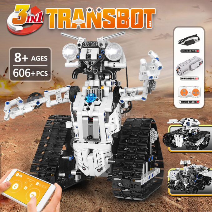 MOULD KING 15046 Remote Control Transbot Robot 3 In 1 Model - Image 2