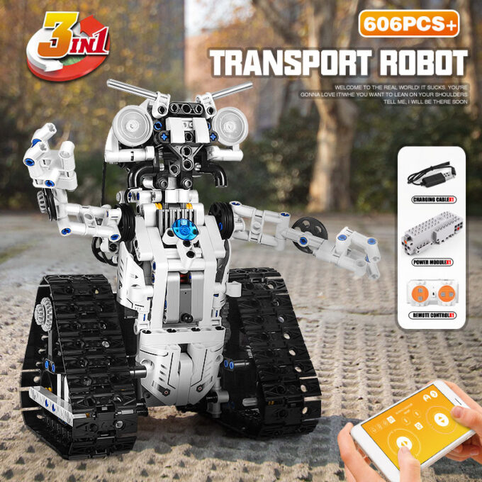 MOULD KING 15046 Remote Control Transbot Robot 3 In 1 Model - Image 3