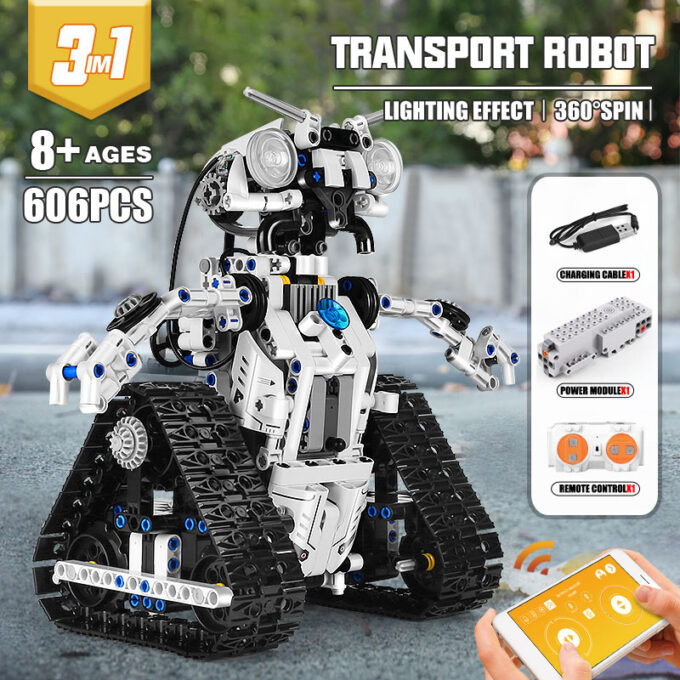 MOULD KING 15046 Remote Control Transbot Robot 3 In 1 Model - Image 4