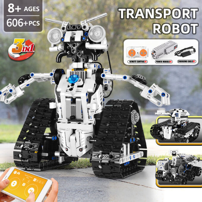 MOULD KING 15046 Remote Control Transbot Robot 3 In 1 Model - Image 5