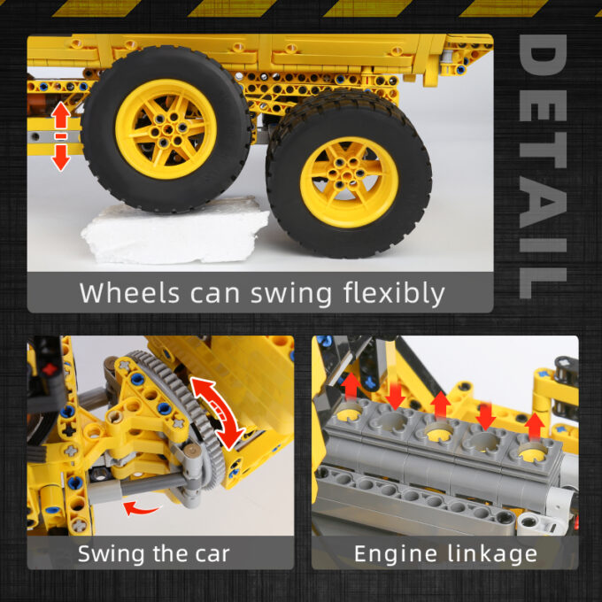Mould King 17010 RC Dump Truck - Image 4