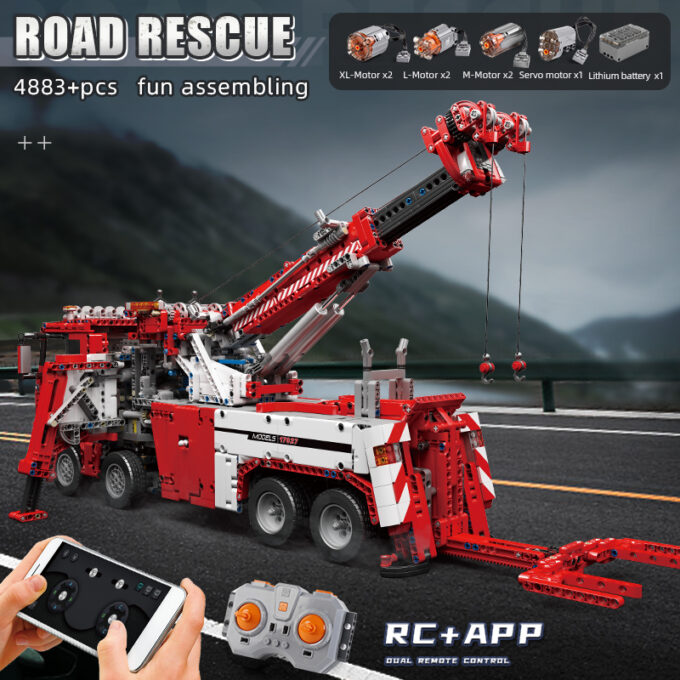 Mould King 17027 RC Fire Rescue Vehicle - Image 3