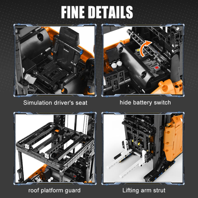 Mould King 17040 RC Forklift Vehicle - Image 4