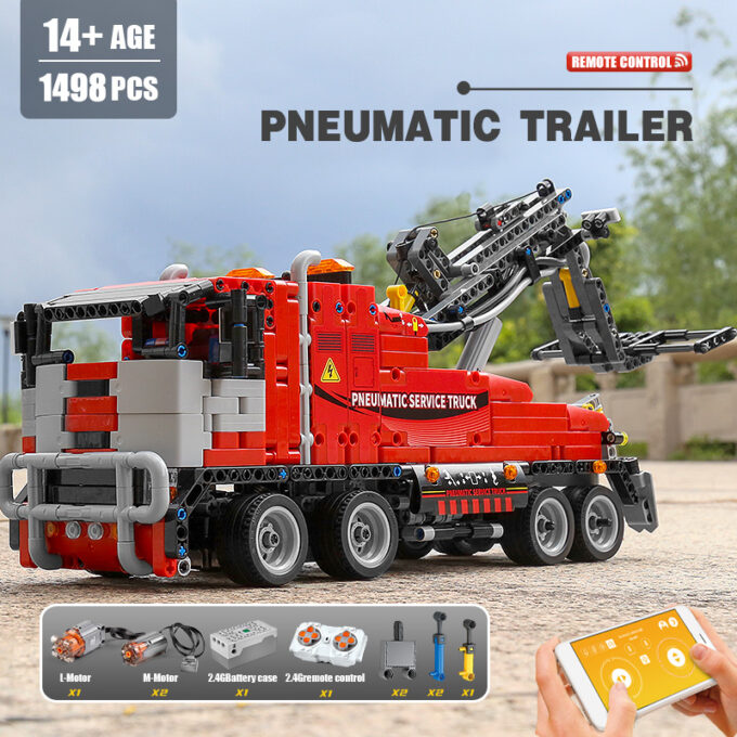 Mould King 19001 RC Motorized Pneumatic Service Truck - Image 4