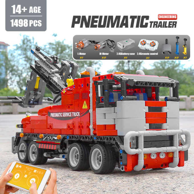 Mould King 19001 RC Motorized Pneumatic Service Truck - Image 5