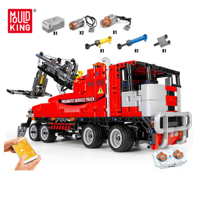 Mould King 19001 RC Motorized Pneumatic Service Truck