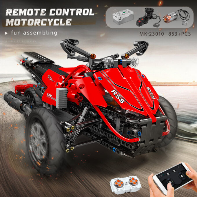 Mould King 23010 Motorcycle Speed Mechanical Vehicle - Image 3