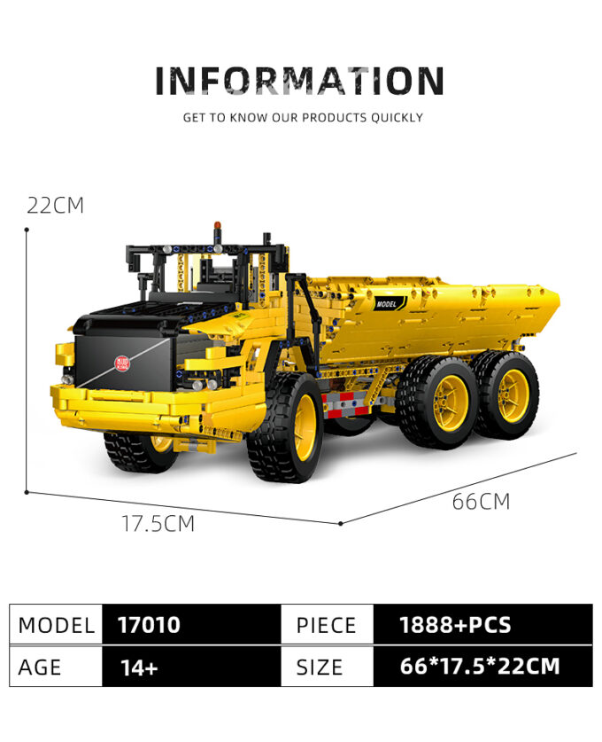 Mould King 17010 RC Dump Truck - Image 6