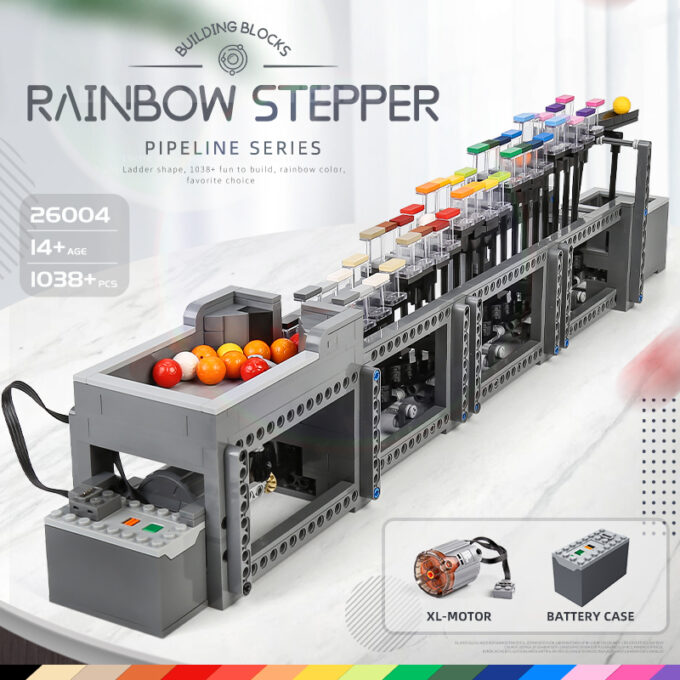 Mould King 26004 The Motorized Rainbow Stepper - Image 2