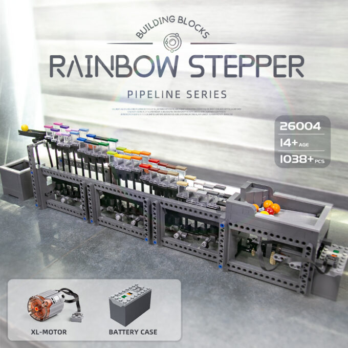 Mould King 26004 The Motorized Rainbow Stepper - Image 6