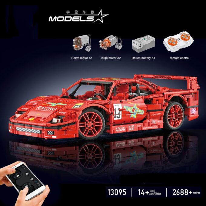 Mould King 13095 1:10 RC Super Sport Car - Image 2