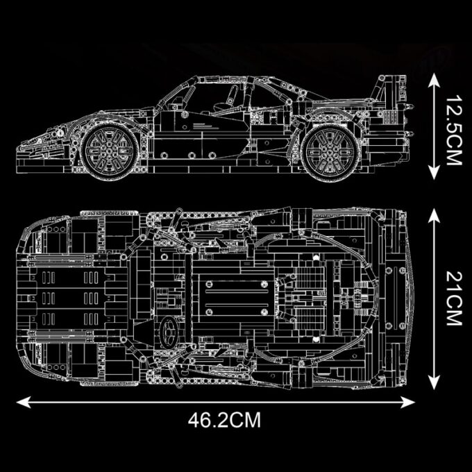 Mould King 13095 1:10 RC Super Sport Car - Image 6