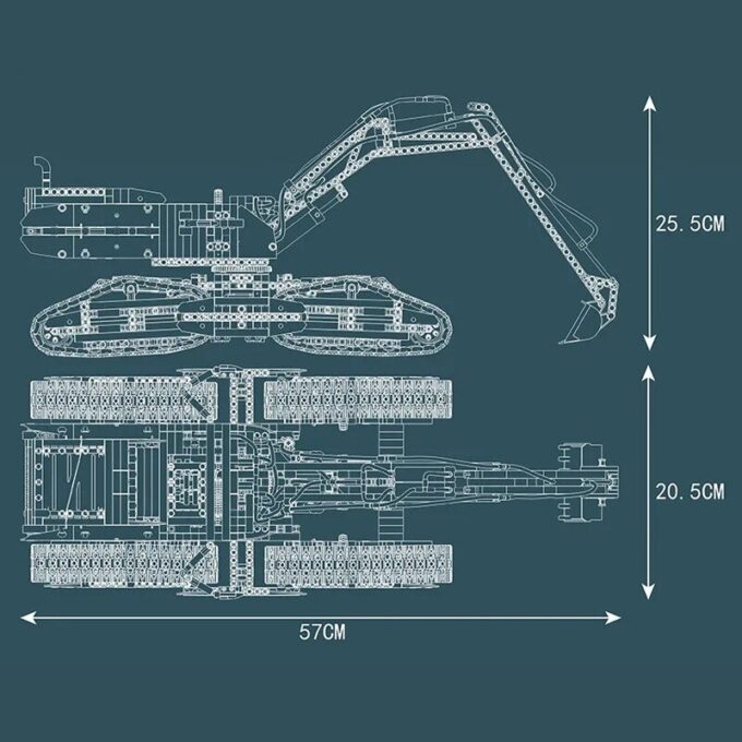 Mould King 17018 All Terrain Excavator Crawler Truck - Image 6
