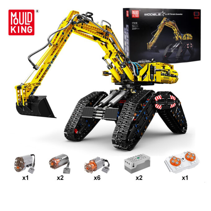 Mould King 17018 All Terrain Excavator Crawler Truck