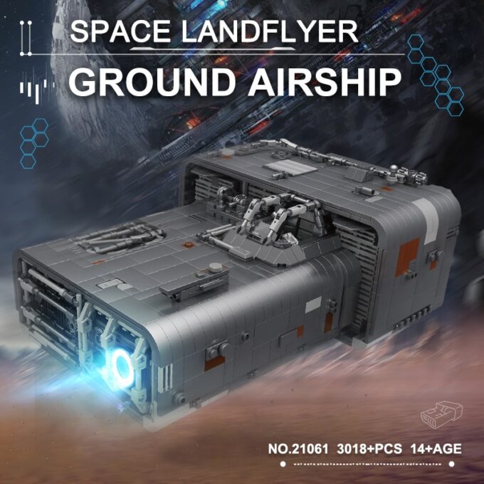 Mould King 21061 Land Flyer Star Spaceship Base Model - Image 2