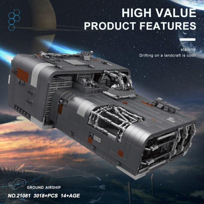 Mould King 21061 Land Flyer Star Spaceship Base Model - Image 3